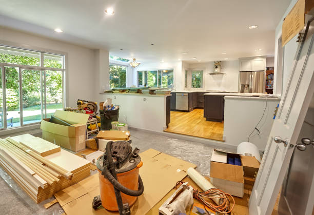 Professional Kitchen Island Installation technician working in Bedford, TX